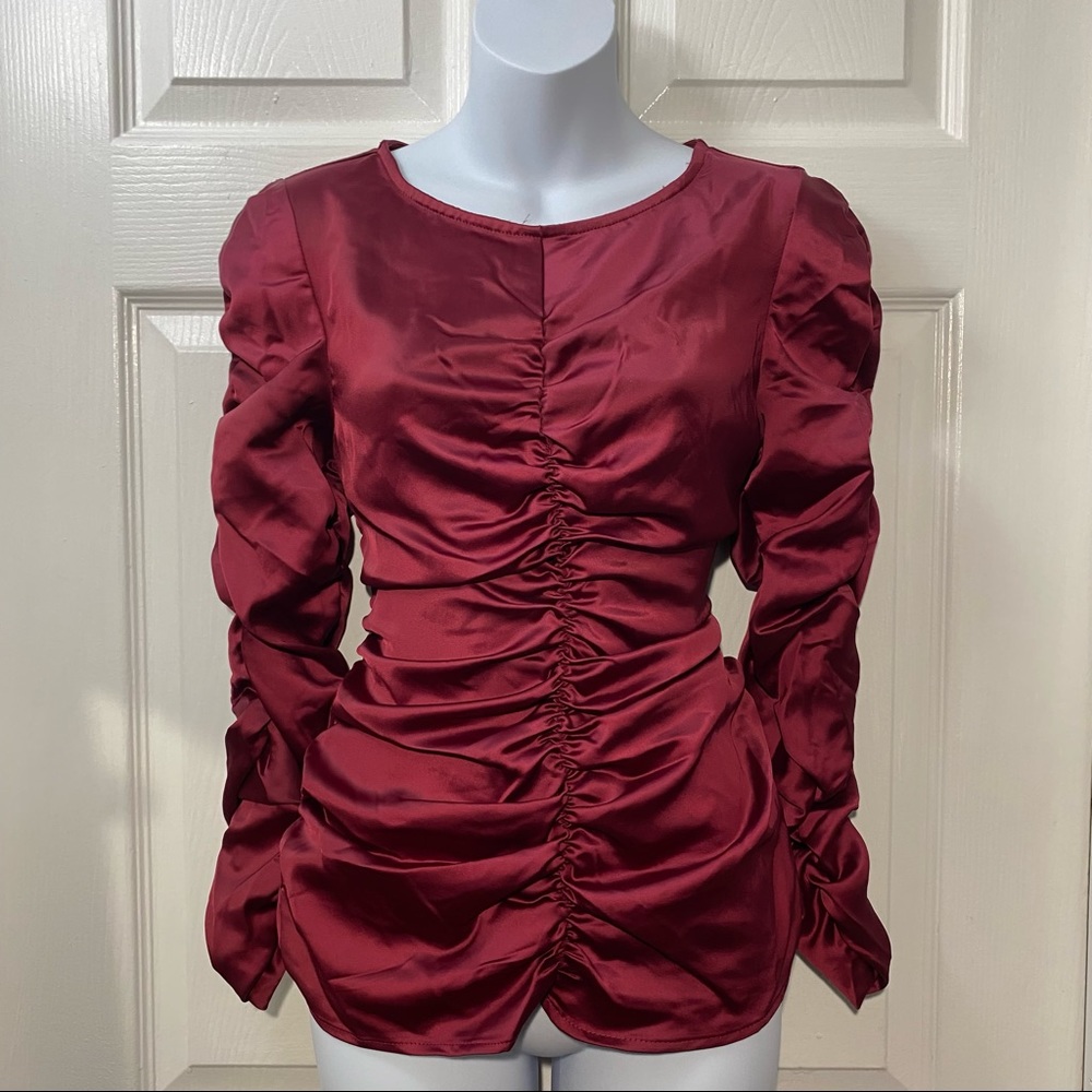 MARC NEW YORK SATIN BLOUSE